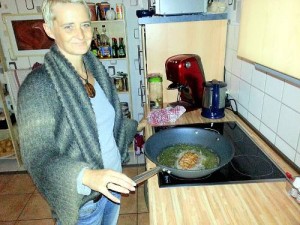 Entenbrust im Wok frittieren