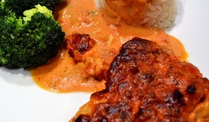Überbackene Schnitzel in kräftiger Gorgonzolasauce image-7420