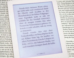 eBook Reader Schrift