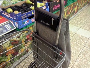 Einkaufen mit Trolley