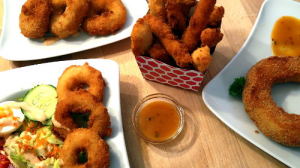 Knusprige Zwiebelringe und Zwiebelsticks selber machen image-12016